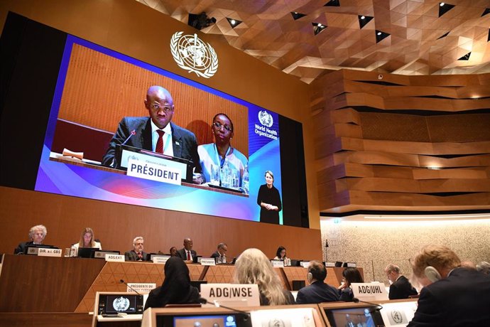 Asamblea Mundial de la Salud de la OMS en Ginebra