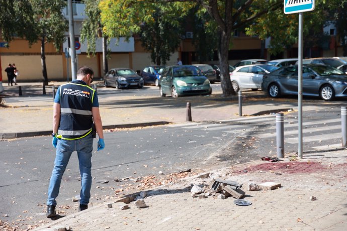 Imagen del lugar donde se ha registrado un tiroteo mortal en Las Tres Mil Viviendas de Sevilla