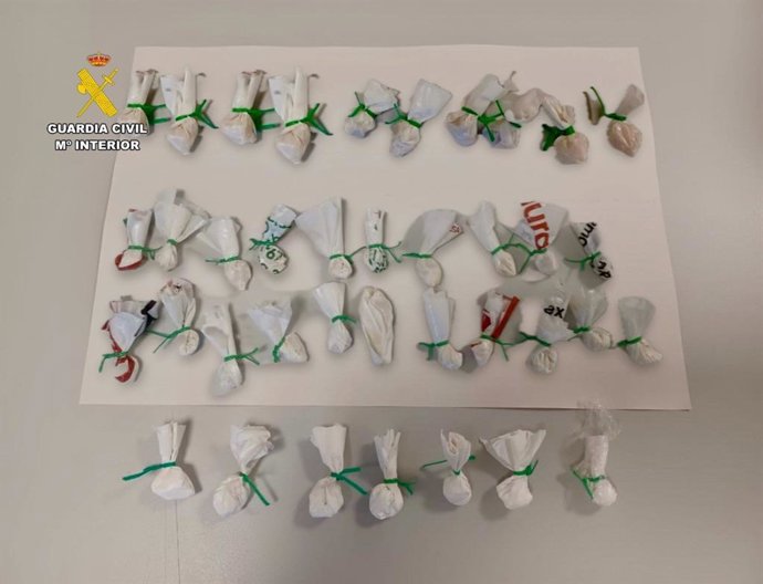 Imgen de la droga aprehendida