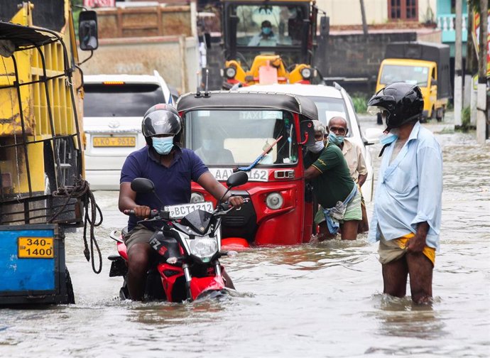 Archivo - Inundaciones Sri Lanka.