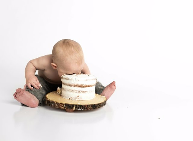 Fotos creativas de tu bebé tarta