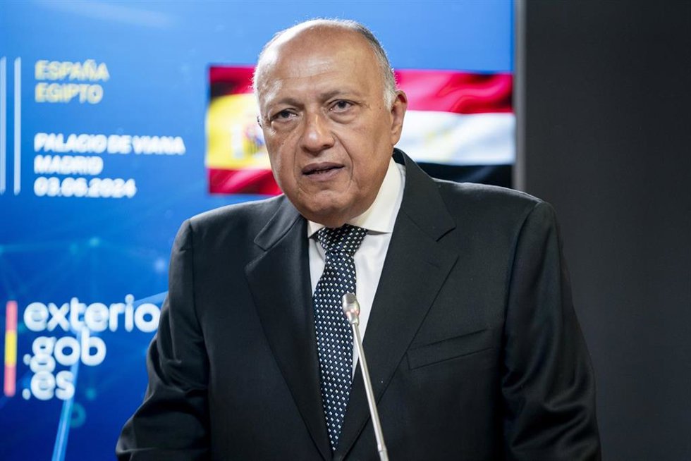 El ministro de Asuntos Exteriores de la República Árabe de Egipto, Sameh Shoukry