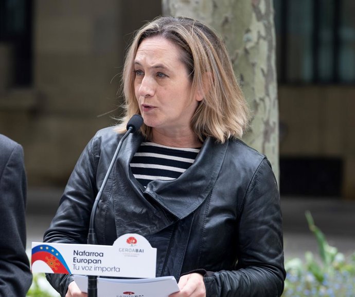 La candidata de Geroa Bai al Parlamento Europeo, Amaia Arrizabalaga.