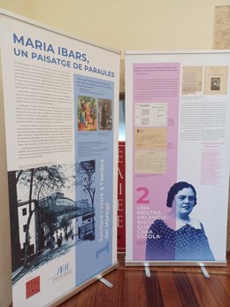 Imagen de la exposición de la AVL sobre Maria Ibars