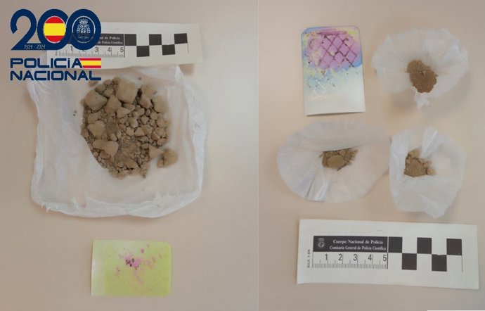 Droga requisada durante una intervención policial en Langreo