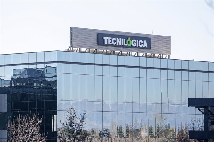 Archivo - Sedes de la empresa Tecnilógica en el Parque Empresarial La Finca de Pozuelo de Alarcón, en Madrid.