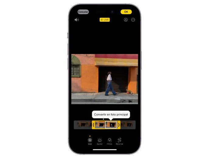 Edición de Live Photos en iPhone