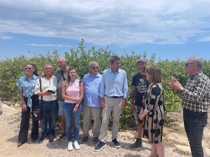 El president del PPCV, Carlos Mazón, a Sant Miquel de les Salines.