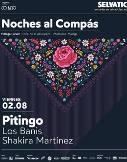 Cartel de Las Noches al Compás de Selvatic Málaga Fest