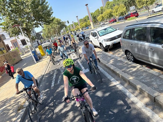 "Bicifestación" En Defensa Del Carril Bici De Luis De Morales