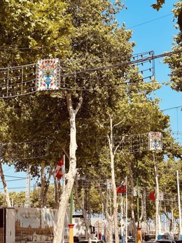 Recinto ferial en la víspera del inicio de la Feria de El Puerto de Santa María