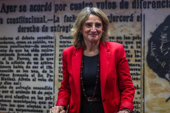 Archivo - La vicepresidenta tercera y ministra para la Transición Ecológica y el Reto Demográfico, Teresa Ribera, llega a la Comisión de Transición Ecológica, en el Senado, a 30 de abril de 2024, en Madrid (España). Durante su comparecencia, la ministra h