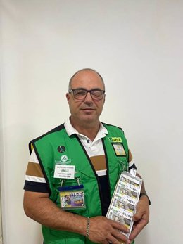 Vendedor de la ONCE en Santa Lucía de Tirajana