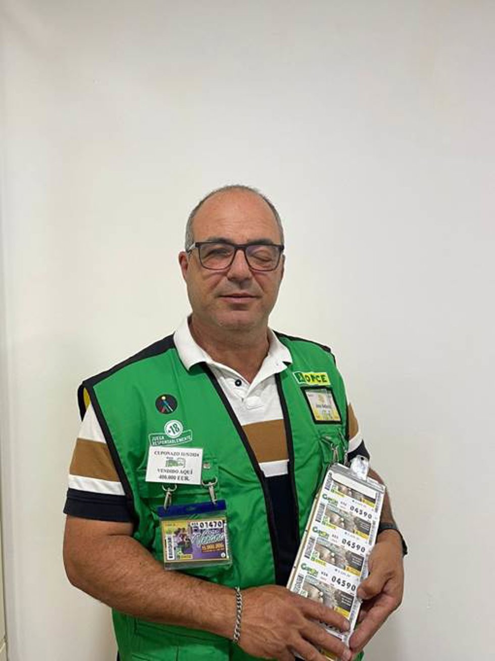 Vendedor de la ONCE en Santa Lucía de Tirajana