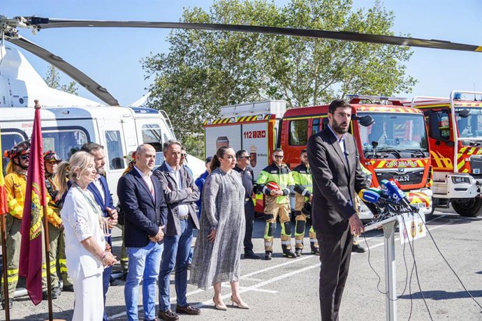 El vicepresidente y consejero de Interior, Emergencias y Ordenación del Territorio, José Ángel Antelo, en la presentación del Plan Infomur