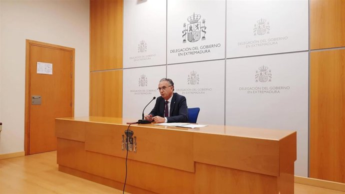 El delegado del Gobierno en Extremadura, José Luis Quintana, presenta el dispositivo electoral para el 9J