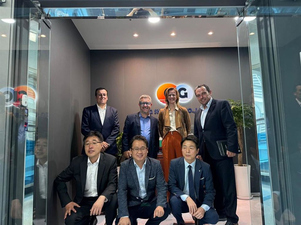 La delegación del Port de Tarragona y Bergé en la misión comercial a Corea del Sur.