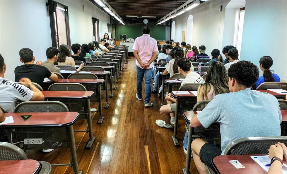 Pruebas de la EvAU en la UCLM.