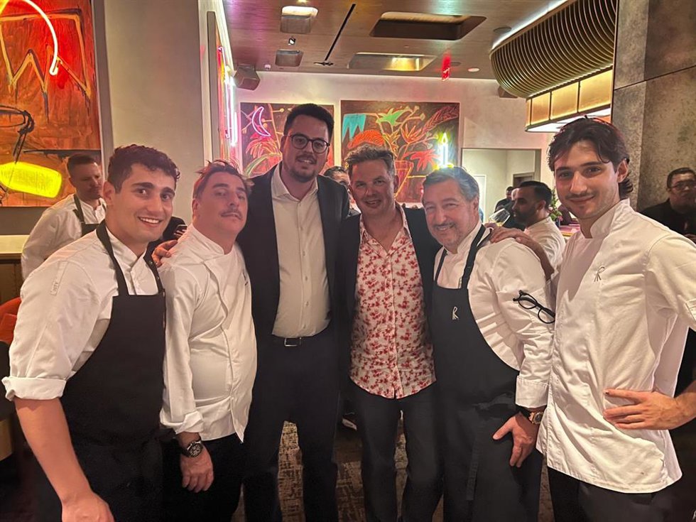 Francisco Javier Lozano en la cena de bienvenida del The World's Best Restaurants