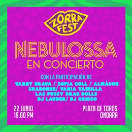 Cartel del Zorra Fest de Nebulossa