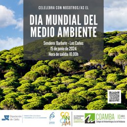Cartel de la actividad organizada por Diputación y el Colegio de Ambientólogos.