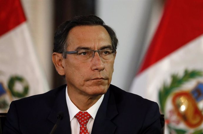 Archivo - El expresidente de Perú Martín Vizcarra.