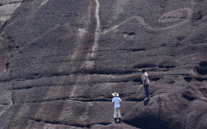 Grabados rupestres gigantes descubiertos en el valle del Orinoco