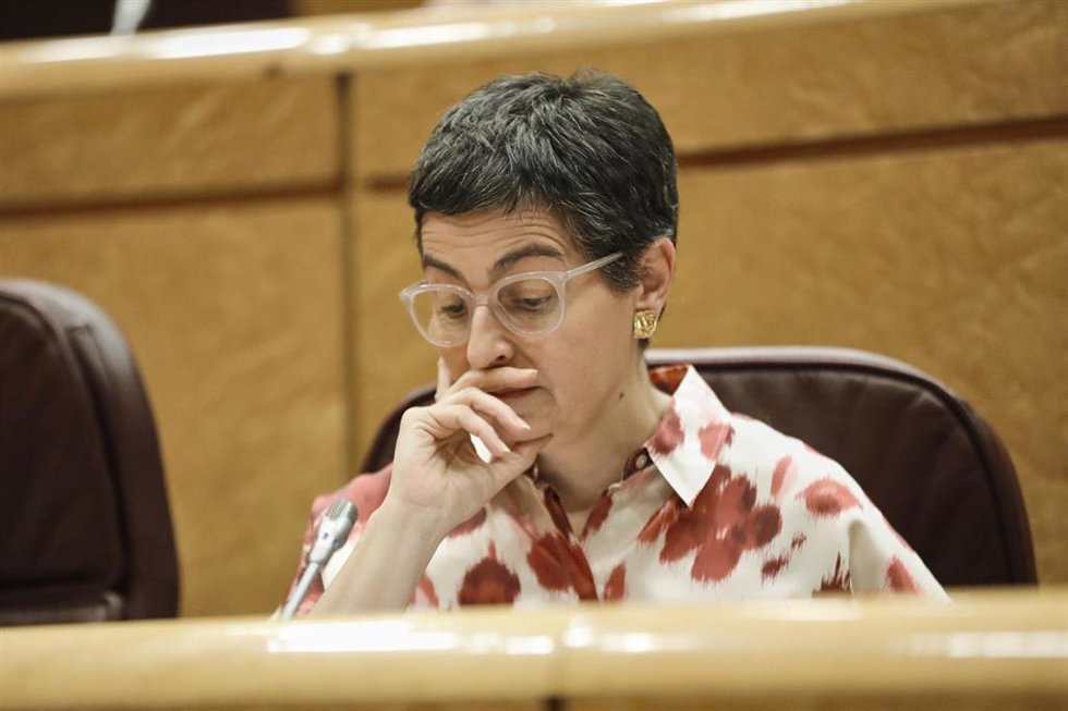 Archivo - La ministra de Asuntos Exteriores, Unión Europea y Cooperación, Arancha González Laya, durante una sesión de control al Gobierno en el Senado, en Madrid (España) a 14 de julio de 2020. Con este pleno, la Cámara Alta dará por terminada su activ
