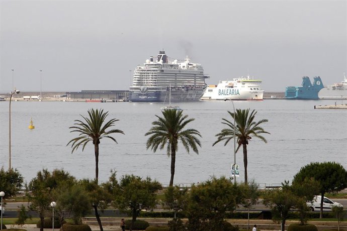 Archivo - Un crucero en la bahía de Palma.