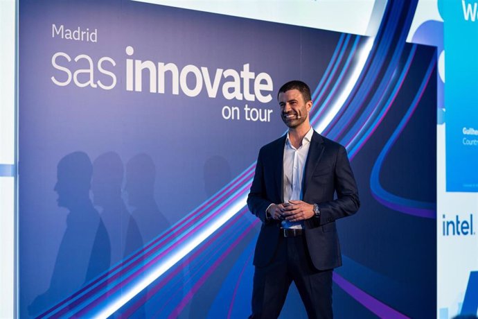 Guilherme Reis, director general de SAS para España y Portugal, durante el SAS Innovate on Tour 2024