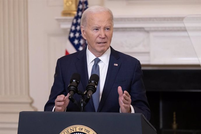 El presidente de EEUU, Joe Biden, durante la presentación de una nueva propuesta de alto el fuego para la Franja de Gaza (archivo)