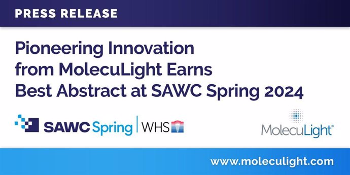 Pioneering Innovation from MolecuLight Earns Best Abstract at SAWC Spring 2024 (CNW Group/MolecuLight)