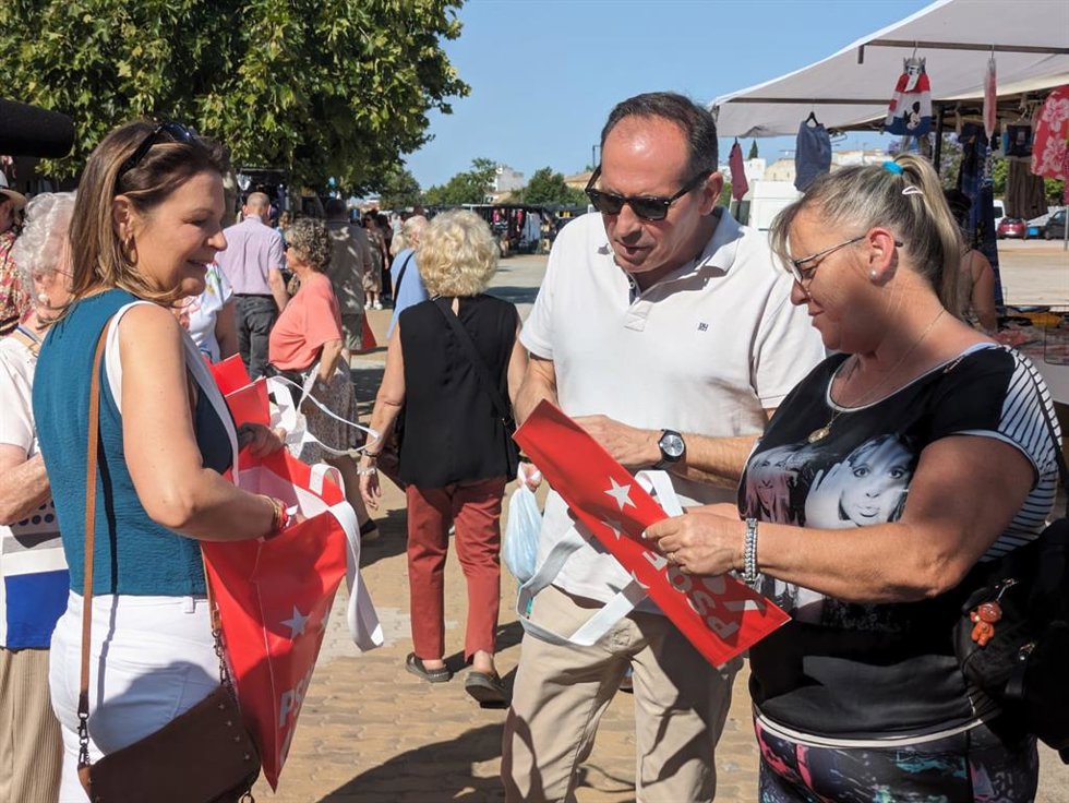 Paseo electoral en el que ha participado Jacinto Viedma