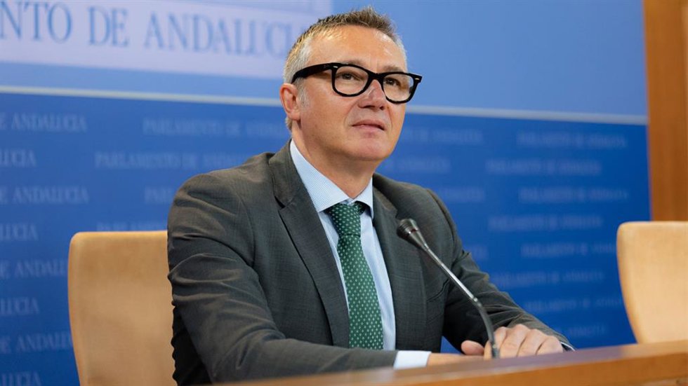 Archivo - El portavoz de Vox en el Parlamento andaluz, Manuel Gavira, en una foto de archivo.