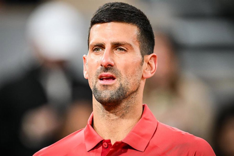El tenista serbio Novak Djokovic, en Roland Garros 2024.