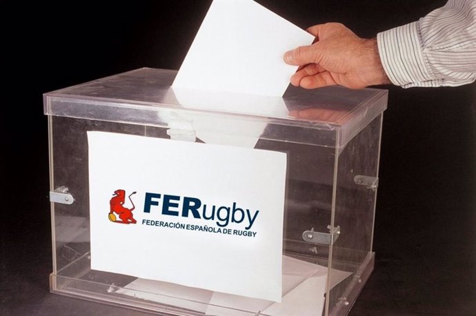 Archivo - Urna para elecciones en la Real Federación Española de Rugby (RFER).