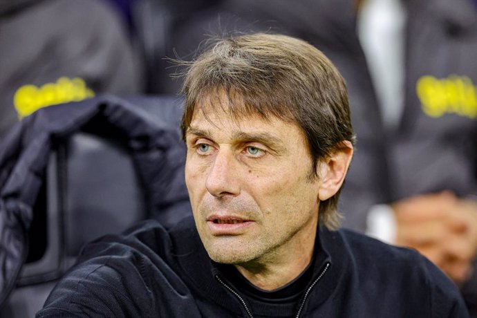 Archivo - Antonio Conte Manager of Tottenham Hotspur during the UEFA Champions League, Round of 16, 1st leg football match between AC Milan and Tottenham Hotspur on February 14, 2023 at San Siro stadium in Milan, Italy - Photo Nigel Keene / ProSportsImage