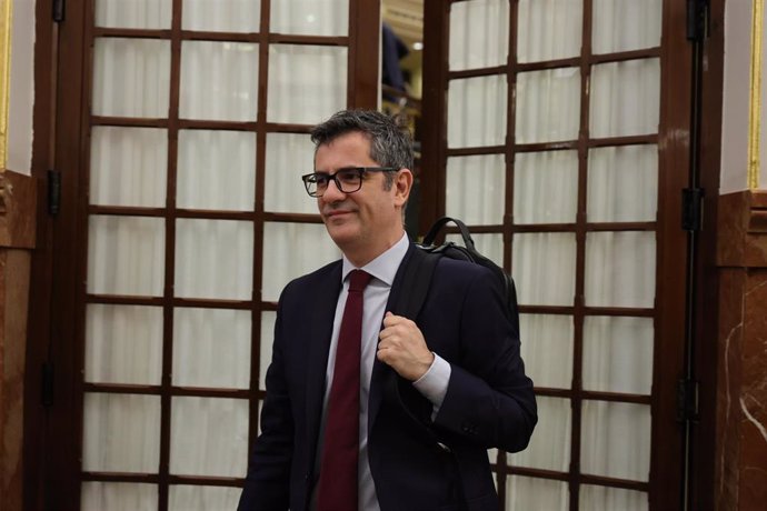 Félix Bolaños, en una imagen de archivo en el Congreso de los Diputados.