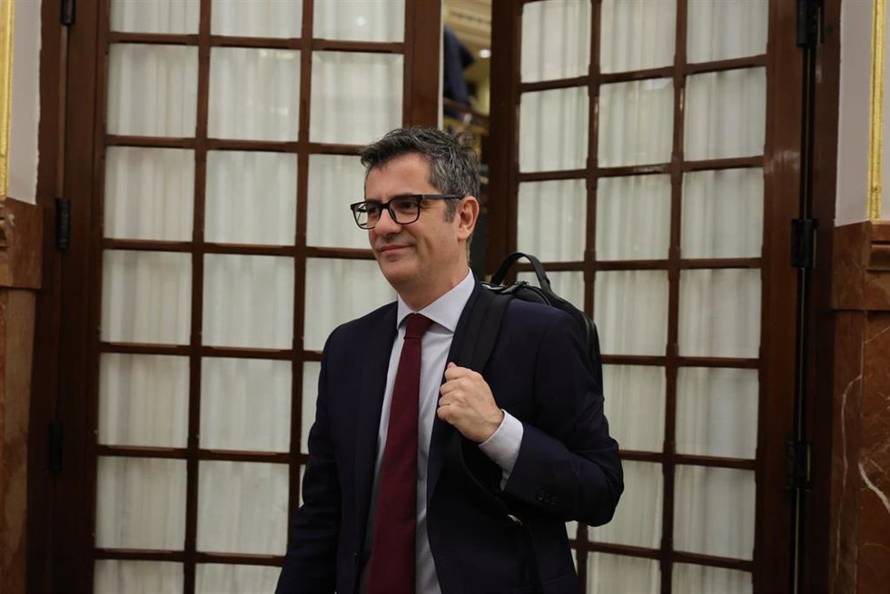 Félix Bolaños, en una imagen de archivo en el Congreso de los Diputados.