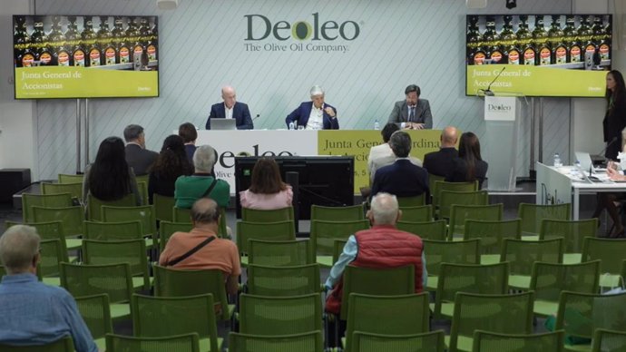 El presidente y consejero delegado de Deoleo, Ignacio Silva, en la junta general de accionistas de la compañía