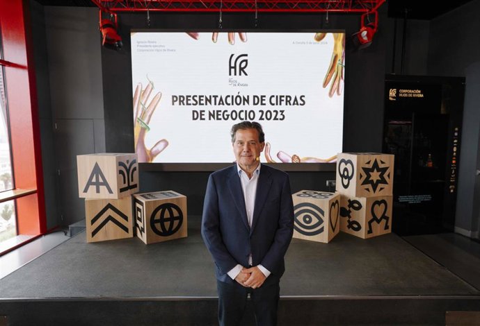 El pesidente ejecutivo de Hijos de Rivera, Ignacio Rivera, durante la presentación de cifras de negocio del año 2023