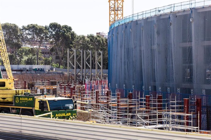 El Camp Nou de Barcelona, en obras