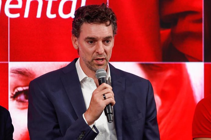 Pau Gasol durante la presentación del documental 'Talento a bordo' de Iberia