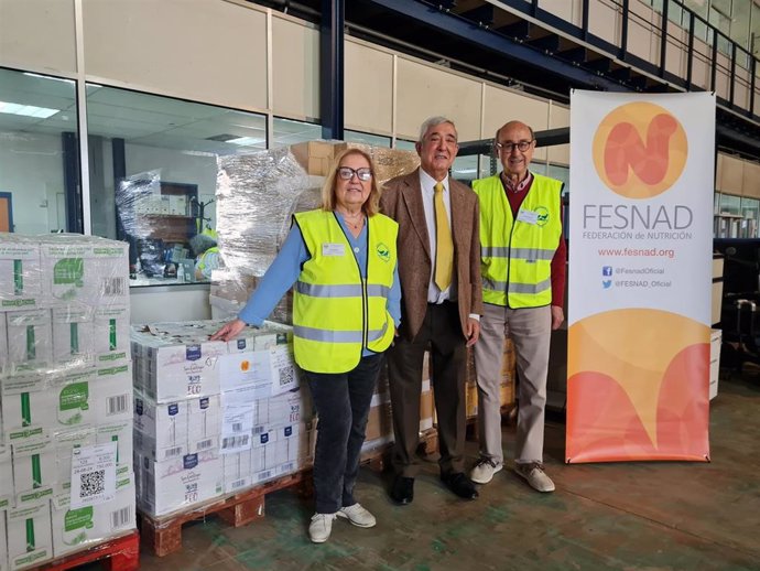 El Banco de Alimentos de Madrid recibe 4 toneladas de comida recolectada por FESNAD en el Día Nacional de la Nutrición