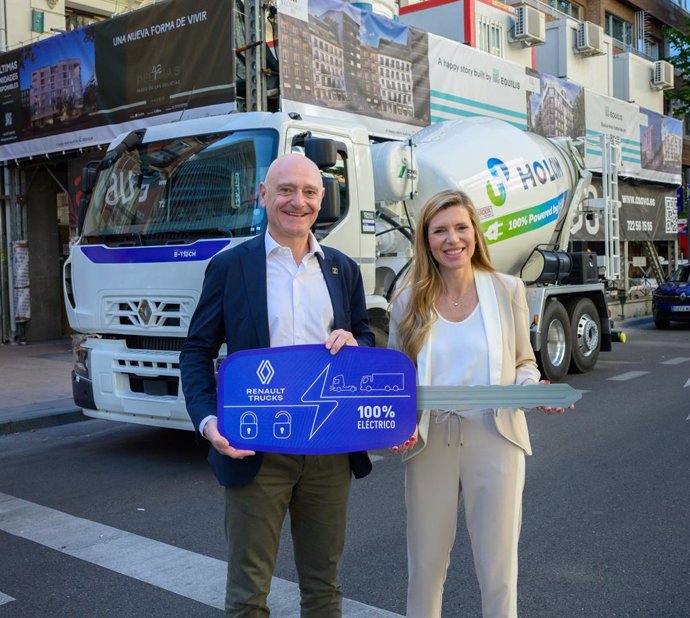 Economía/Motor.- Holcim amplía su flota de camiones hormigoneras eléctricas de la mano de Renault