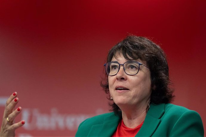 La portavoz de ERC en el Parlamento Europeo y candidata del partido a las elecciones europeas, Diana Riba, en una imagen de archivo.