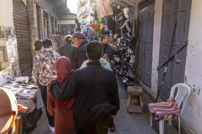 Archivo - Calle en un mercado de Fez (Marruecos)