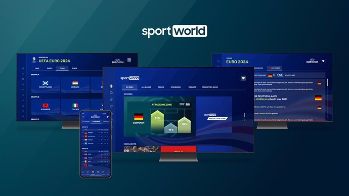 The Euro 2024 - staged, among other features, with globally accessible 24/7 channels in the Sportworld app on Smart TV and all mobile devices.