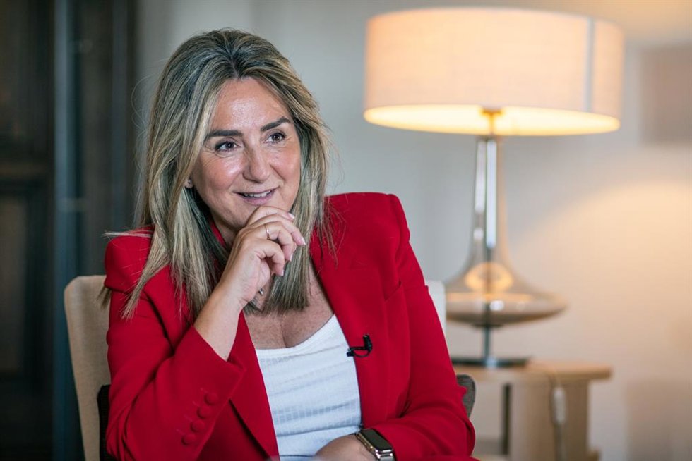 La delegada del Gobierno en Castilla-La Mancha, Milagros Tolón, en una entrevista con Europa Press