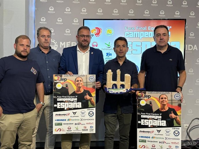 Presentación de la fase final del Campeonato de España por equipos de 3 categoría absoluta de pádel